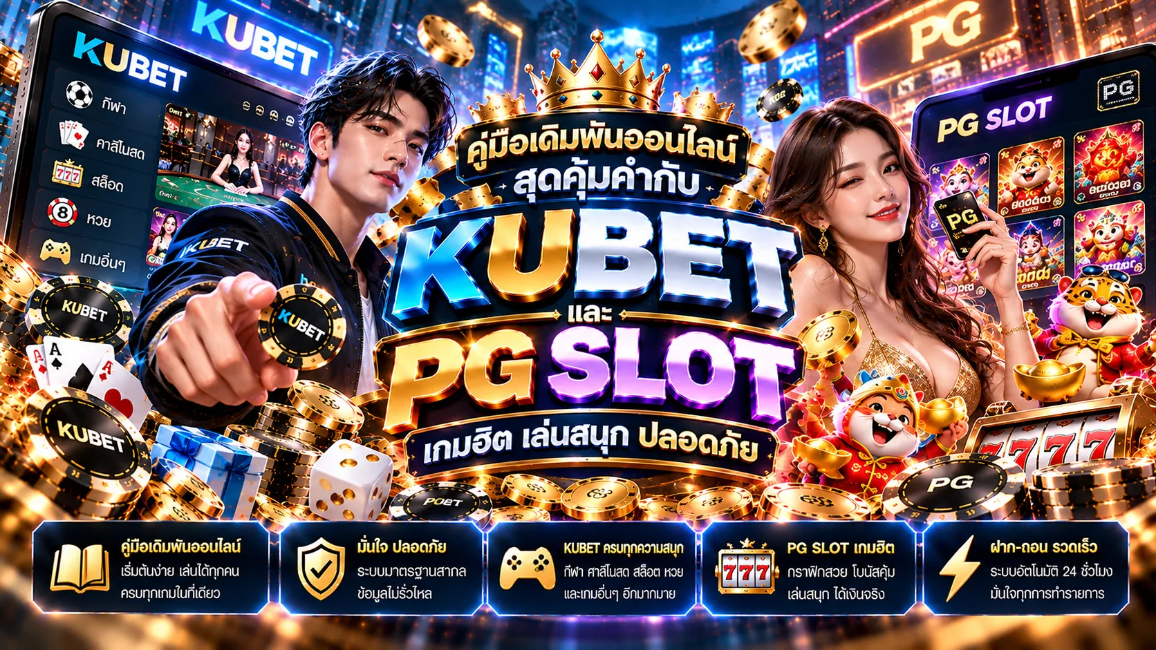 คู่มือเดิมพันออนไลน์สุดคุ้มค่ากับ KUBET และ pg slot เกมฮิต เล่นสนุก ปลอดภัย
