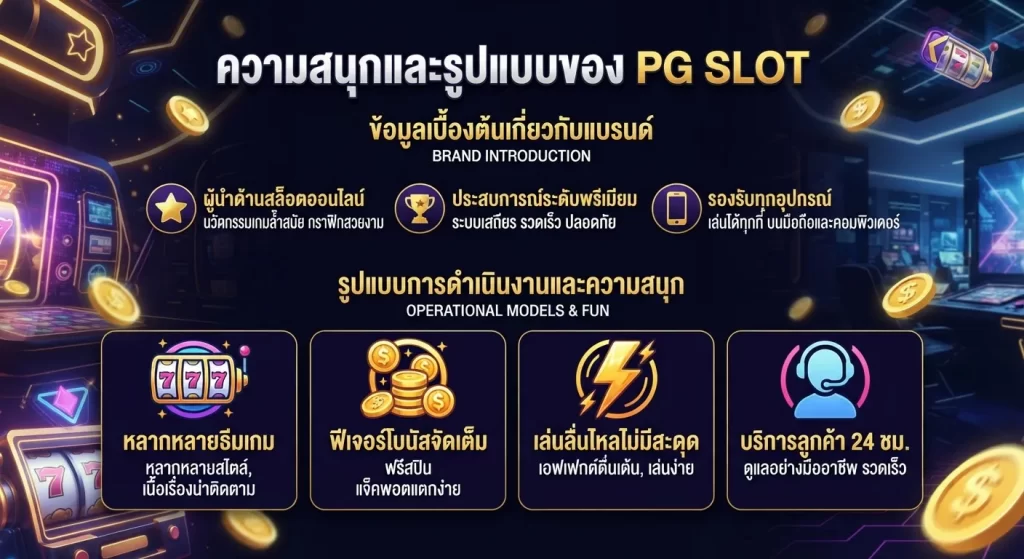 ความสนุกและรูปแบบของ pg slot